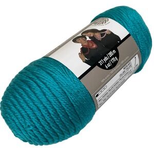 Loops & Threads Soft & Shiny Aqua Blue Green Acrylic Yarn 6oz 311yds 272991